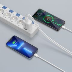 Tech-Protect NCA30 PD 30W QC3.0 USB-A / USB-C Wall Charger - White-thumb-4