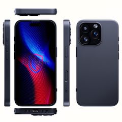3mk Matt Case Pro for Apple iPhone 16 Pro Max - Matte Black-thumb-4