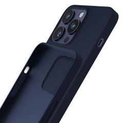 3mk Silicone Case for iPhone 16 Pro - Navy Blue-thumb-3