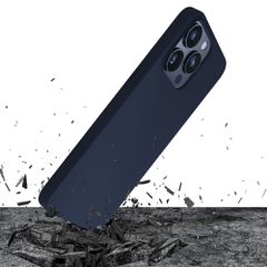 3mk Silicone Case for iPhone 15 Pro - Navy Blue-thumb-3
