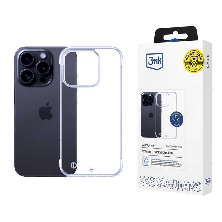 3mk Just20g Clear Case for Apple iPhone 13 Pro Max - transparent