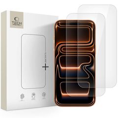 Tech-Protect Glass Fit+ 2-pack tempered glass for iPhone 16 Pro / 17 / 17 Pro - transparent