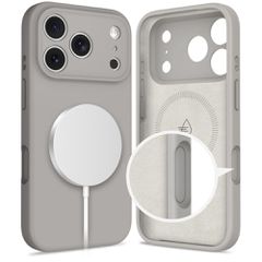 Tech-Protect Silicone MagSafe Case for iPhone 17 Pro Max - Gray-thumb-1