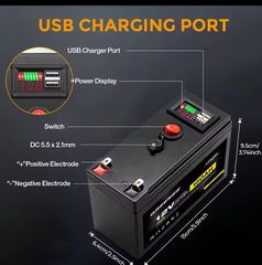 Μπαταρία 18650 Λιθίου 12V 15AH με δώρο το φορτιστή.