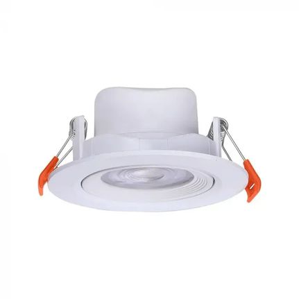V-TAC Σποτ Οροφής 7W | Ρυθμιζόμενο Στρογγυλό LED CCT με Δέσμη 38° – Λευκό | Αλουμίνιο – SKU 23837