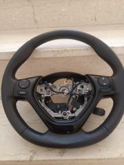 τιμόνι δερμάτινο για Toyota Aygo - Peugeot 108 - Citroen C1 σε άριστη κατάσταση με χειριστήρια και cruise control