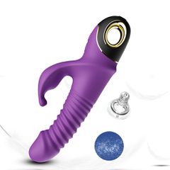 Thrusting Rabbit Vibrator Zing Purple-thumb-8