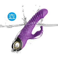 Thrusting Rabbit Vibrator Zing Purple-thumb-7