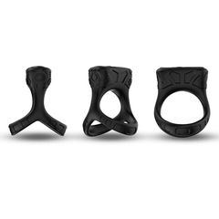 Mechay Black 9 vibration functions Cock Ring-thumb-6