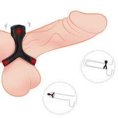 Mechay Black 9 vibration functions Cock Ring-thumb-8