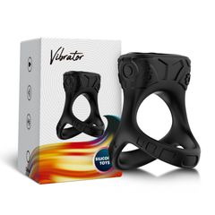 Mechay Black 9 vibration functions Cock Ring-thumb-2
