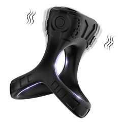 Mechay Black 9 vibration functions Cock Ring-thumb-9