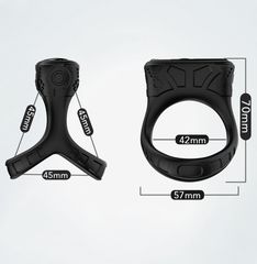 Mechay Black 9 vibration functions Cock Ring