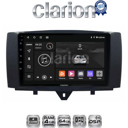 CLARION GL32587 Οθόνη OEM Multimedia Αυτοκινήτου για SMART ForTwo 2011> 2015 (CarPlay/AndroidAuto/BT/GPS/WIFI/GPRS)