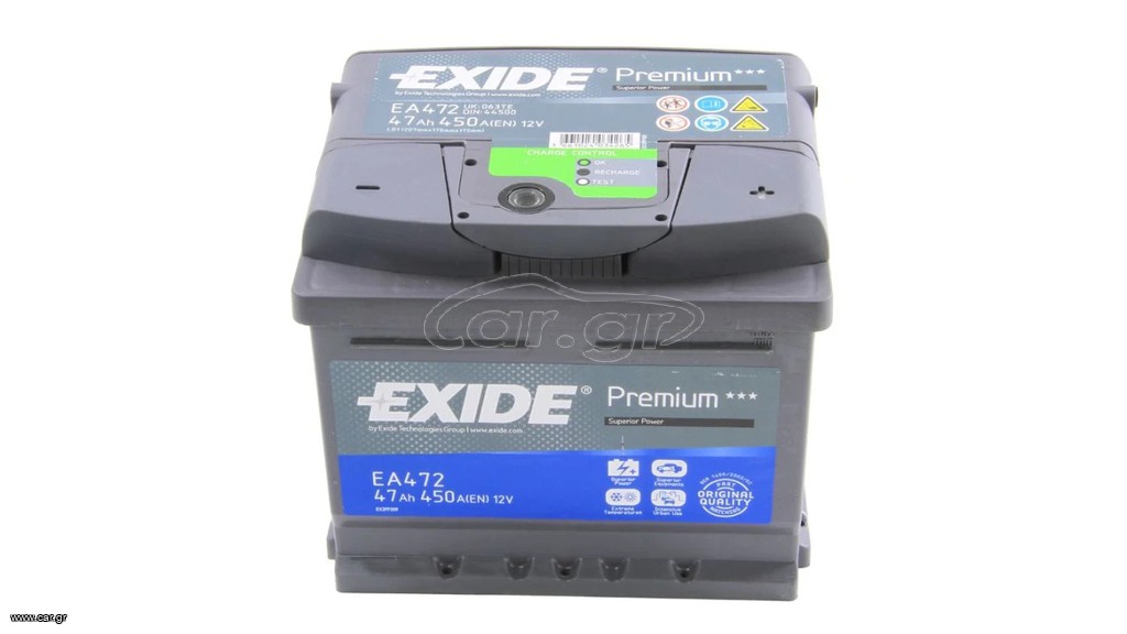 ΜΠΑΤΑΡΙΑ EA472 EXIDE PREMIUM 47AH