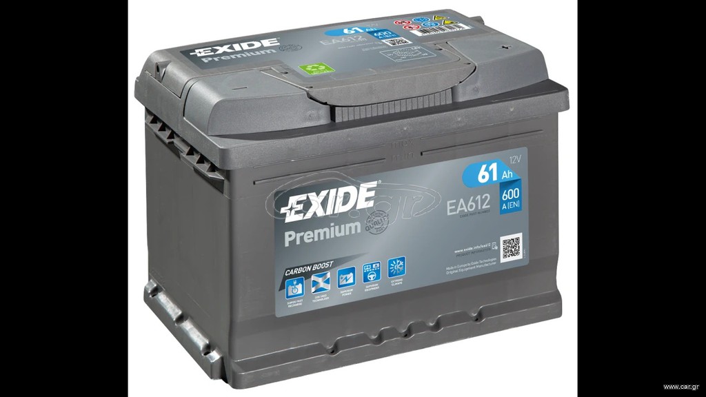 ΜΠΑΤΑΡΙΑ EA612 EXIDE PREMIUM 61AH