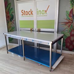 Πάγκος εργασίας τραπέζι inox 200*100*85 εκ. Ποιότητα και Τιμή Stockinox-thumb-1