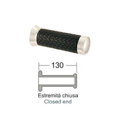 ΧΕΙΡΟΛΑΒΕΣ ΣΕΤ ΜΑΥΡΕΣ  CUSTOM (με νίκελ στα άκρα, σαν πλεκτό), RMS ITALY.