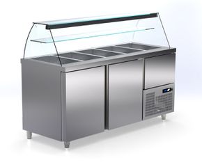 Ψυγεία salad bar συντήρηση για GN 1/4