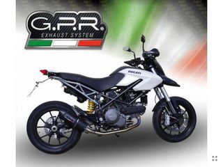 Εξάτμιση GPR FURORE NERO (Μαύρη) 2 σε 1 Ημιολόσωμη (Semi Full System) για Ducati Hypermotard 796 2010-2012