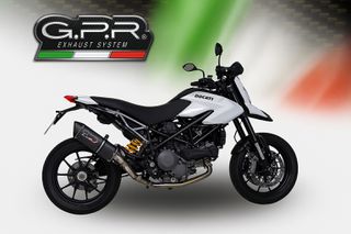 Εξάτμιση GPR Furore Poppy Carbon Look 2 σε 1 Ημιολόσωμη (Semi Full System) για Ducati Hypermotard 796 2010-2012