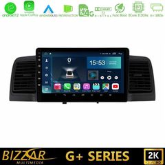 Bizzar G+ Series Toyota Corolla 2002-2006 8Core Android12 6+128GB Navigation Multimedia Tablet 9"