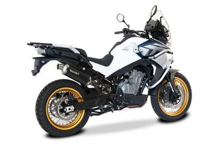 HP CORSE SP-1 SHORT BLACK TITANIUM ΤΕΛΙΚΟ ΕΞΑΤΜΙΣΗΣ CF MOTO  800MT SPORT TOURING 2023-2025