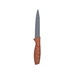 Estia 01-2770 Stone Μαχαίρι Γενικής Χρήσης από Ανοξείδωτο Ατσάλι, Silver-Brown