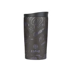 Estia 01-25588 Save The Aegean Travel Mug Ανακυκλώσιμο Ποτήρι Θερμός Ανοξείδωτο BPA Free 350ml, Noir Echo