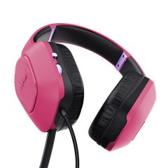 Trust TR-24992 GXT 415 Zirox Over Ear Gaming Headset με σύνδεση 3.5mm Ροζ