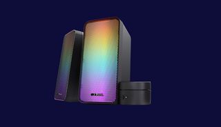 Trust TR-24587 Gxt 611 Wezz Ηχεία Υπολογιστή 2.0 με RGB Φωτισμό και Ισχύ 12W σε Μαύρο Χρώμα
