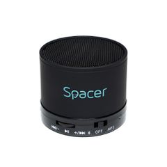 Spacer SPB-TOPPER-BLK Topper Ηχείο Bluetooth 3W με Διάρκεια Μπαταρίας έως 5 ώρες Μαύρο
