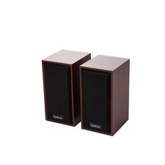 Spacer SPSK-201-WD Ηχεία Υπολογιστή 2.0 με Ισχύ 6W σε Μαύρο Χρώμα