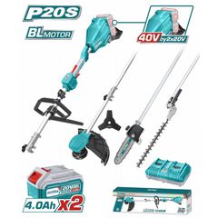 TSTLI2040386 Πολυμηχάνημα Μπαταρίας 4 Σε 1 2x20V (2x4.0Ah) - ΜΠΑΤΑΡΙΑΣ - TOTAL (#TSTLI2040386)