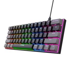 Trust TR-24882 GXT 867 Acira Gaming Μηχανικό Πληκτρολόγιο 60% με Outemu Red διακόπτες και RGB φωτισμό (Αγγλικό US)