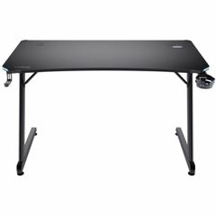 Γραφείο TR-25184 Gaming Ξύλινο Μαύρο με Μεταλλικά Πόδια & LED 120x74x60εκ.