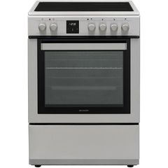 Sharp KF-76FVDT22IMK-EU Κουζίνα 65lt με Κεραμικές Εστίες Π60εκ. Inox