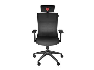 Genesis Astat 200 Καρέκλα Gaming Δερματίνης με Ρυθμιζόμενα Μπράτσα Μαύρη