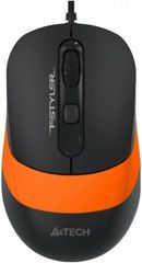 A4Tech FM10 ORANGE Ενσύρματο Ποντίκι Πορτοκαλί 1600 DPI