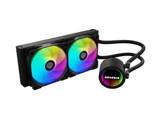 Genesis Hydria 240 ARGB Υδρόψυξη Επεξεργαστή Διπλού Ανεμιστήρα 120mm για Socket AM4/AM5/1700/1200/115x