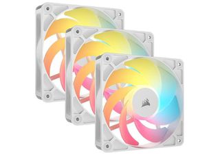 Corsair RS120-Reverse Case Fan με ARGB Φωτισμό και Σύνδεση 4-Pin PWM 3τμχ Λευκό