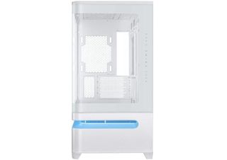 Asus Prime AP202 Gaming Mini Tower Κουτί Υπολογιστή με Πλαϊνό Παράθυρο και ARGB Φωτισμό Λευκό