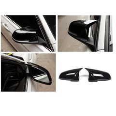 Καπάκια Καθρεφτών Για Bmw 5 F10 / F11 LCI (Facelift), 6 F06, F12, F13, 7 F02, F03, F04, 14-18 M4 Look Γυαλιστερό Μαύρο 2 Τεμάχια