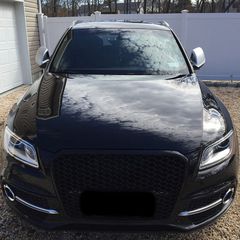 Μάσκα Για Audi Q5 8R Facelift 12-15 RSQ5 Look Κυψελωτή Μαύρο Γυαλιστερό 1 Τεμάχιο-thumb-3