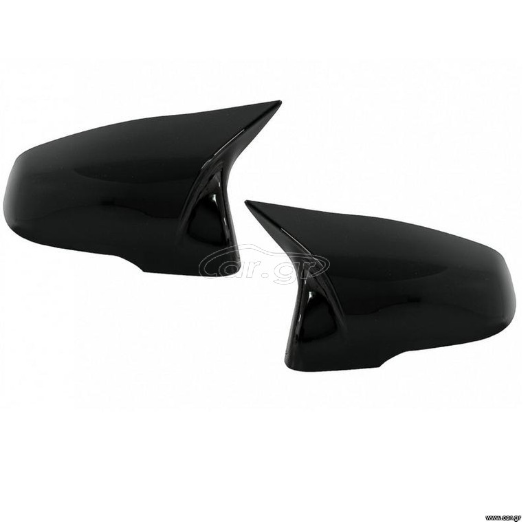 Καπάκια Καθρεφτών Για Bmw 1 F40, 2 F44/F45/F46, X1 F48, X2 F39, Z4 G29 M4 Look Γυαλιστερό Μαύρο 2 Τεμάχια