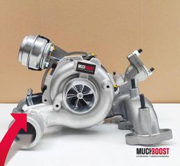 Billet Wheel GTB2265VK Hybrid Turbo Upgrade vacuum converted with a welded 1.9/2.0 TDI Manifold