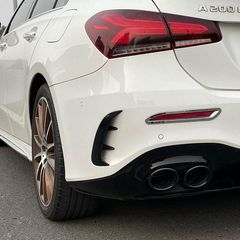 Πλαινά Πτερύγια Πισινού Προφυλακτήρα Για Mercedes-Benz A-Class W177 Hatchback Με Amg Line Προφυλακτήρα Γυαλιστερό Μαύρο 2 Τεμάχια-thumb-3