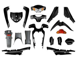 FULL FAIRING ΣΕΤ FORTUNE/CHEETAH/DY50B ΜΑΥΡΟ
