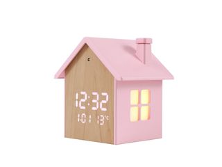 iTotal - Birdhouse Alarm Clock - Pastel Pink - 11.5 x 9.8 x 11 cm / Baby and Children