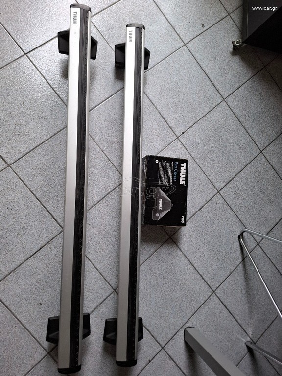 Thule Set Μπάρες WingBar Evo 7107, Silver, για Fixed Points